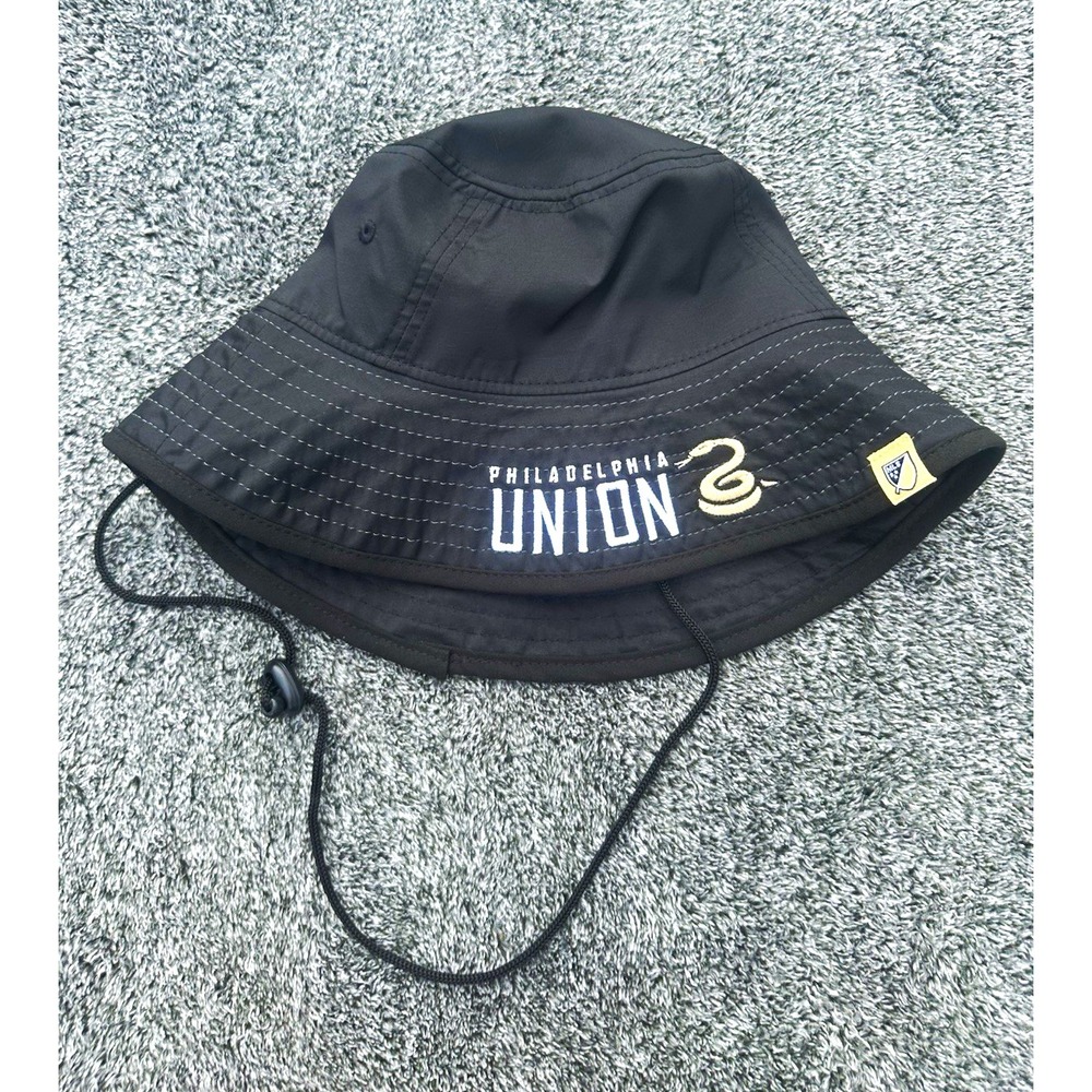 Philadelphia Union New Era Bucket Hat MLS Black Boonie Performance OSFM
